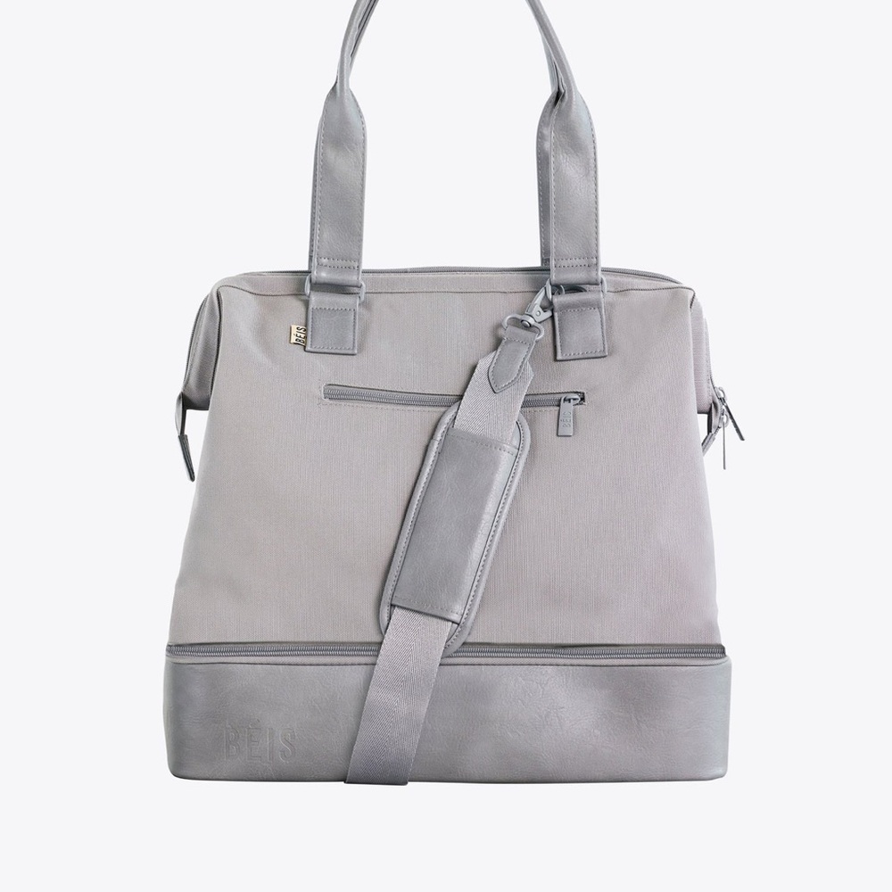 NWT BEIS Gray Mini Weekender Travel Bag